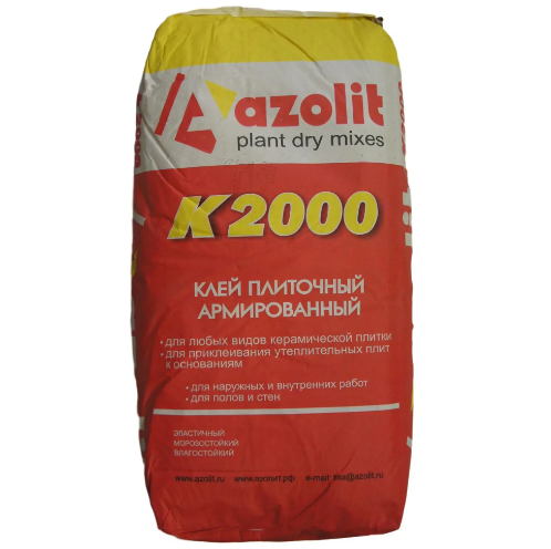 Азолит К-2000 Клей для плитки армированный 25кг